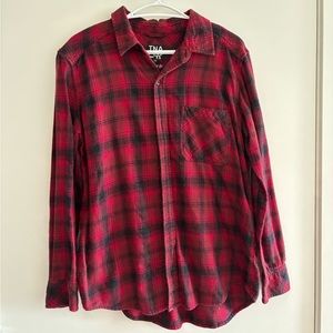 TNA Plaid Button Up